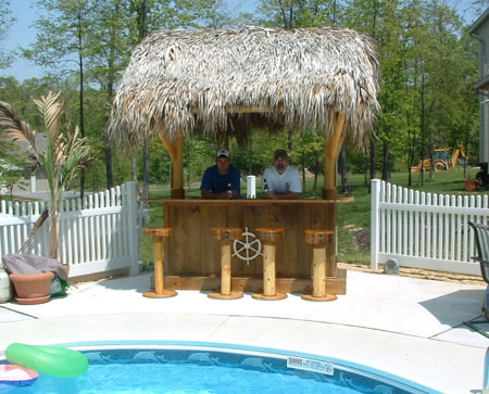 Generic Tiki Bar by Pool