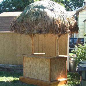 4' x 6' Bamboo Tiki Bar