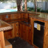 Interior 8x8 Custom Red Cedar Tiki Bar