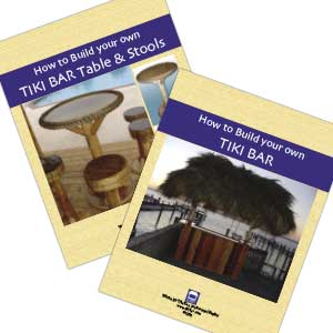 Build Your Own Tiki Bar + Bar Table and Stools Book Combo