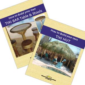 Build Your Own Tiki Hut + Bar Table and Stools Book Combo